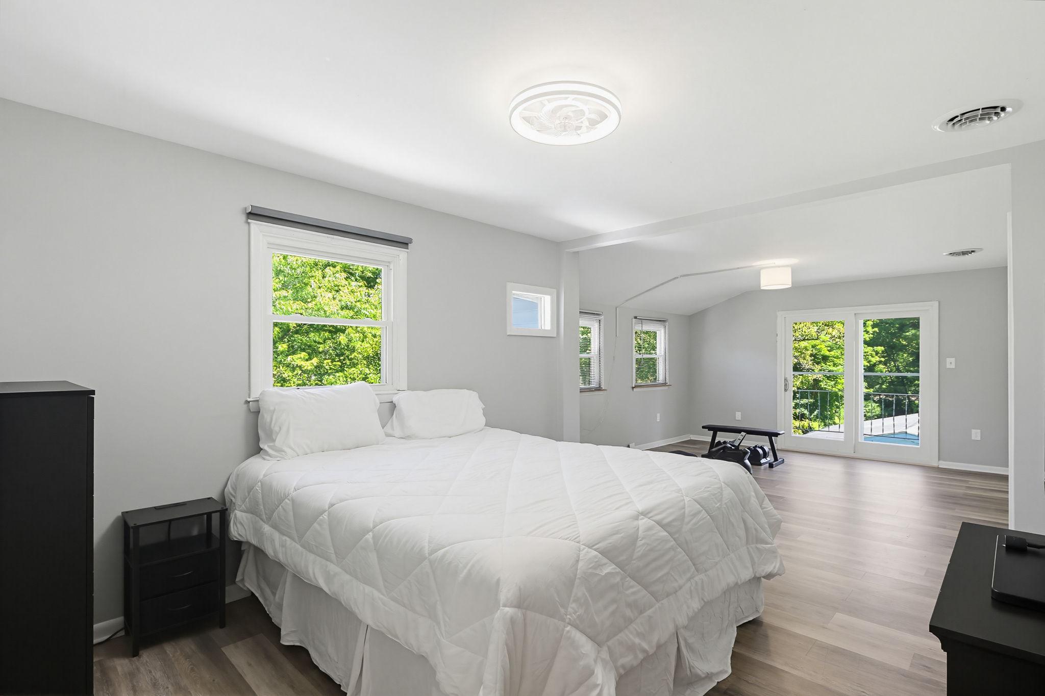 119 Schoolhouse Road Sykesville, MD 21784 - Photo 14 of 51 Large Primary Bedroom with sitting area and slider