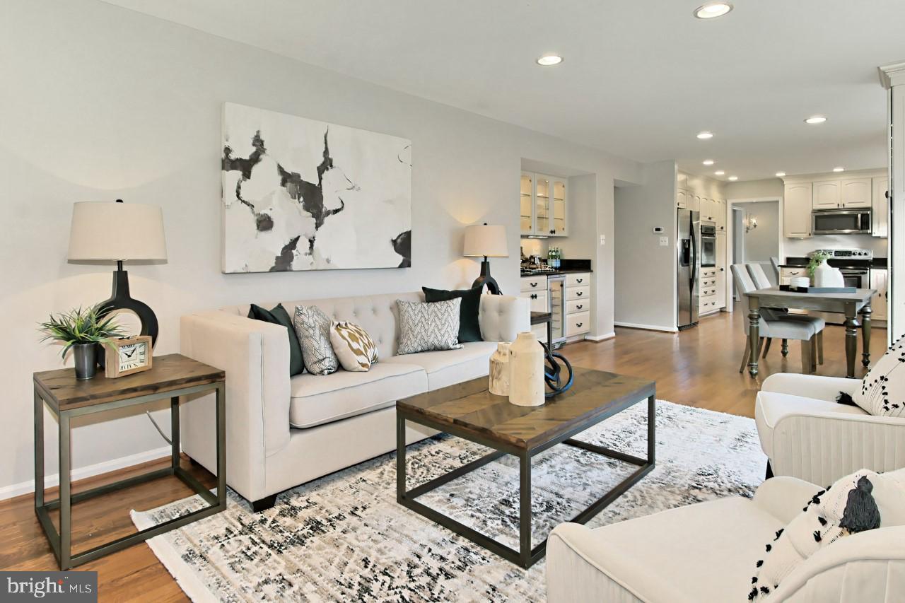12567 Rock Ridge Road Herndon, VA 20170 - Photo 23 of 50 Back Inside to the GR w/ Wood Floors + Rec. Lghtng