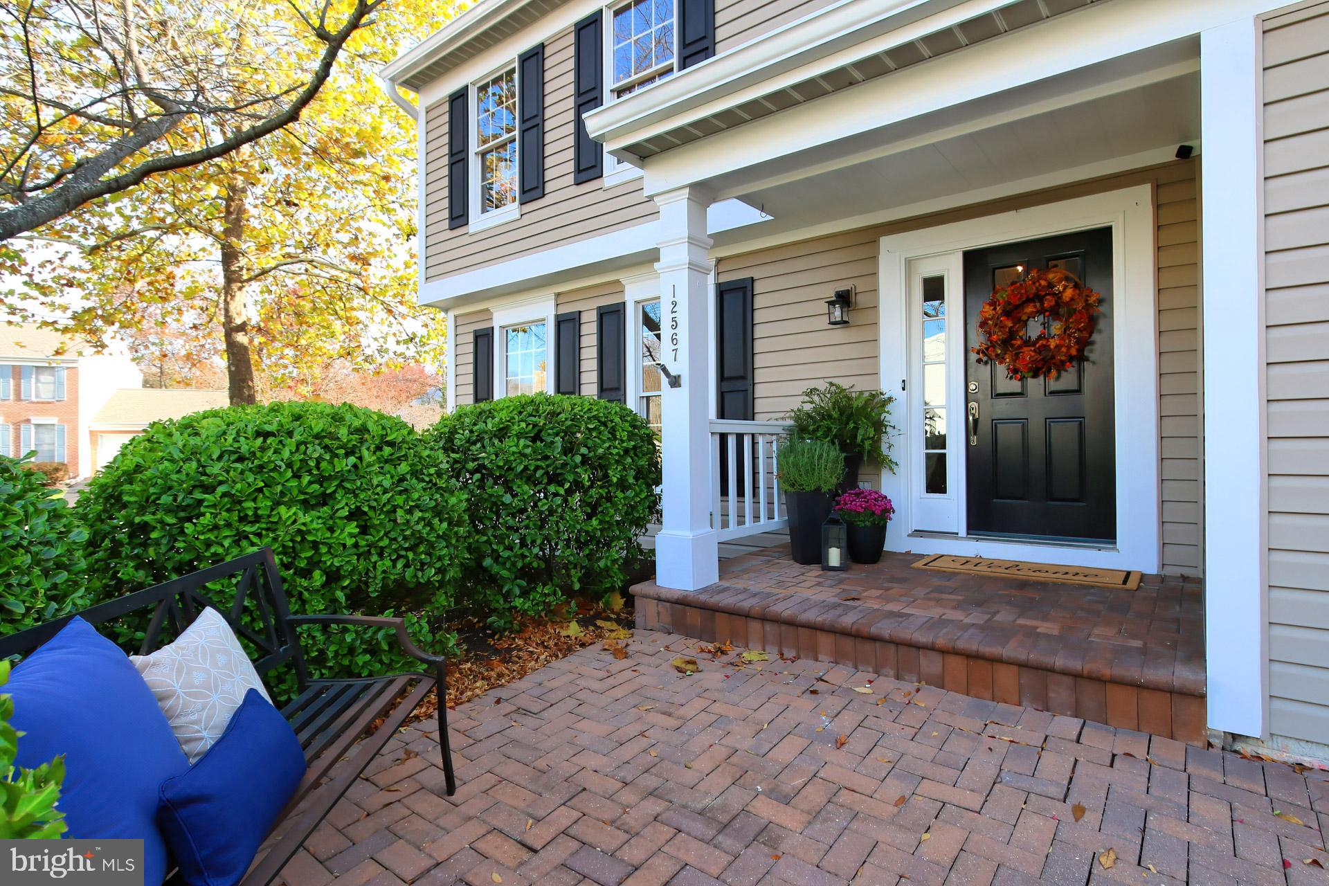 12567 Rock Ridge Road Herndon, VA 20170 - Photo 3 of 50 Charming Covered Entry with Brick Leadwalk