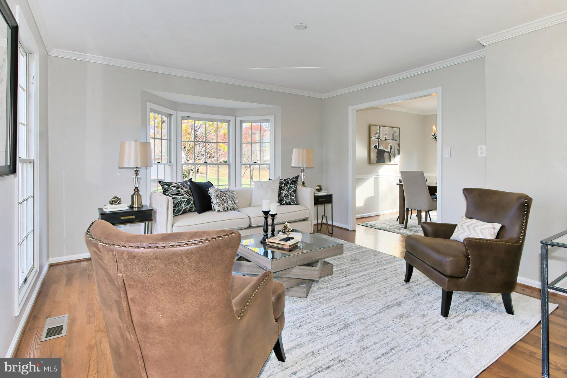 12567 Rock Ridge Road Herndon, VA 20170 - Photo 5 of 50 Bright Living Room w/ Side Bay Window