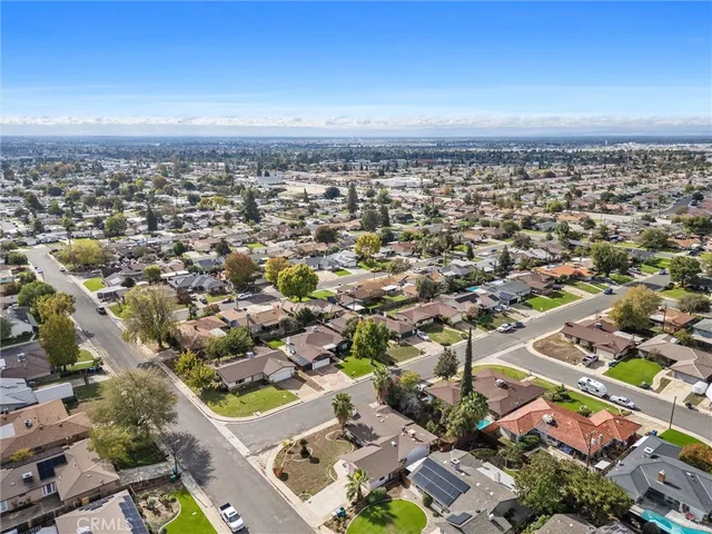 an aerial view of a city with lots of residential buildings