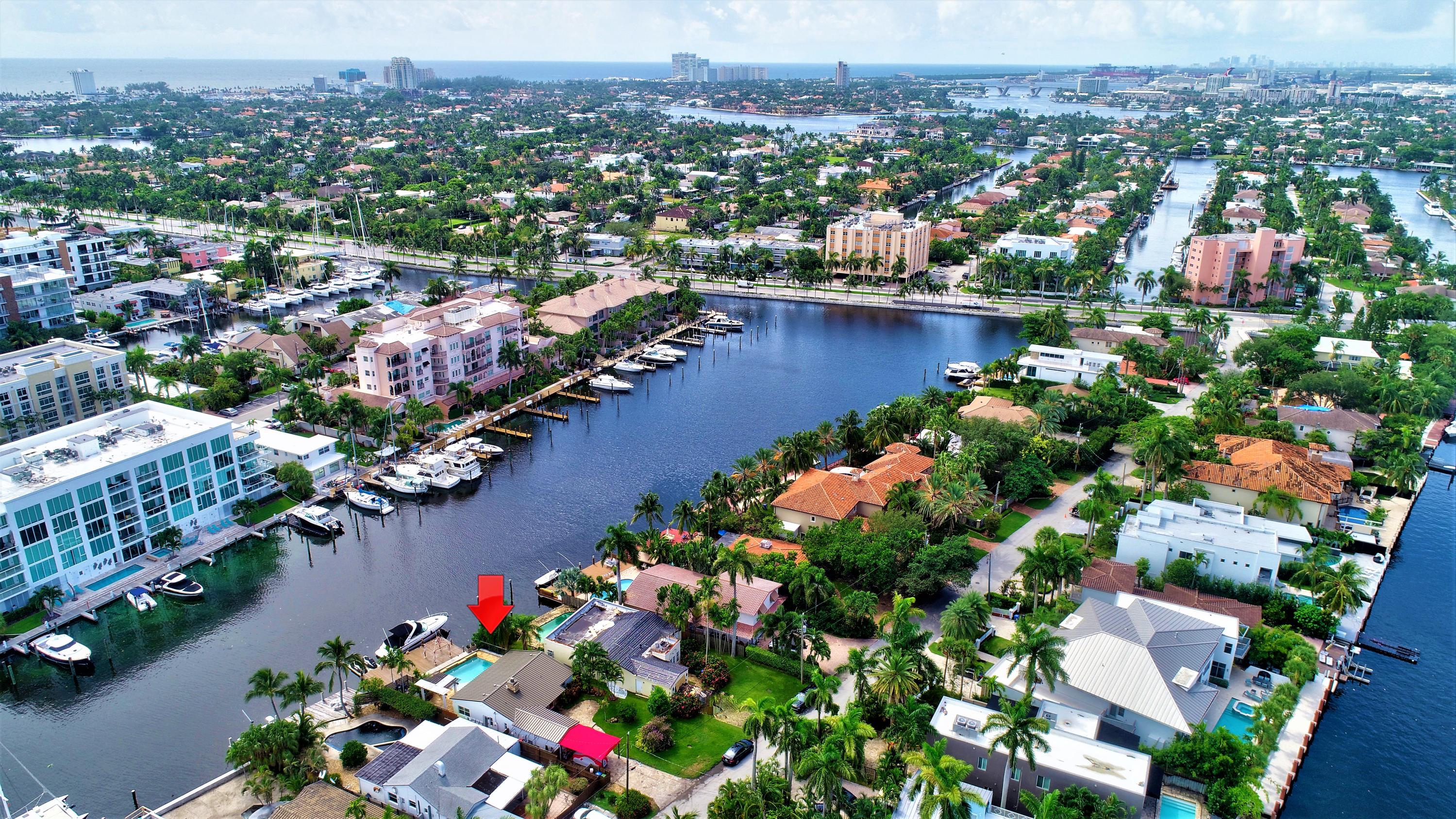 32 South Gordon Road Fort Lauderdale, FL 33301 - Photo 2 of 48 Aerial 32 Gordon Intracoastal las olas