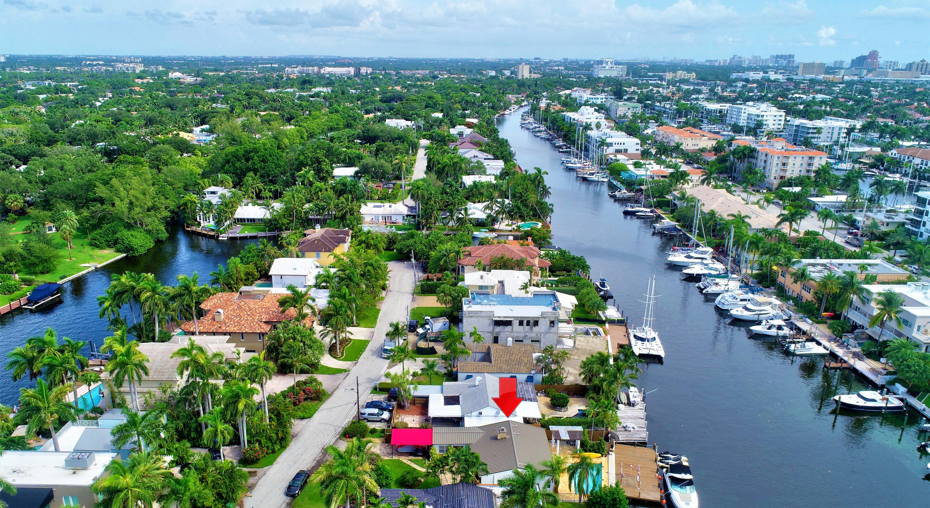 32 South Gordon Road Fort Lauderdale, FL 33301 - Photo 47 of 48 Aerial 32 Gordon Intracoastal north view