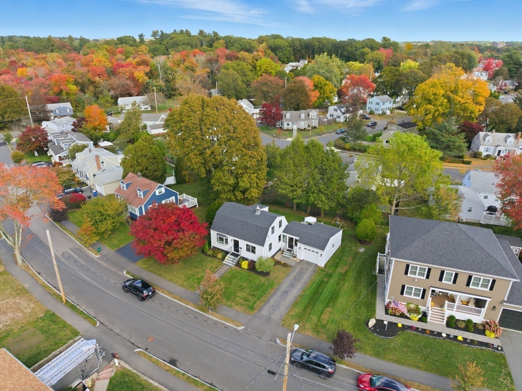 16 Beebe Lane Wakefield, MA 01880 - Photo 30 of 32 an aerial view of a house with a garden