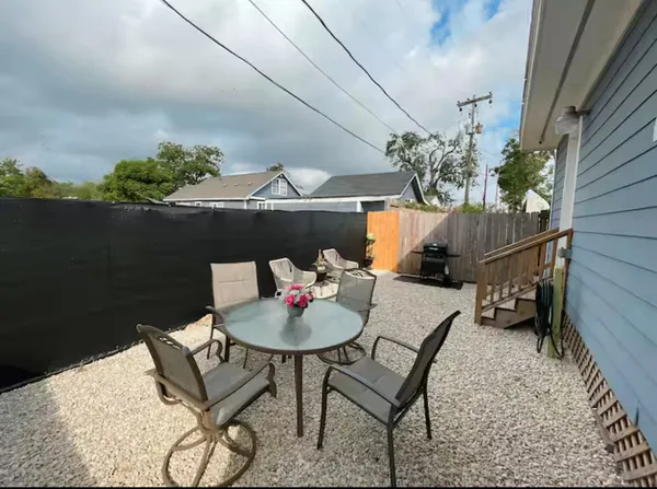 a outdoor space with furniture