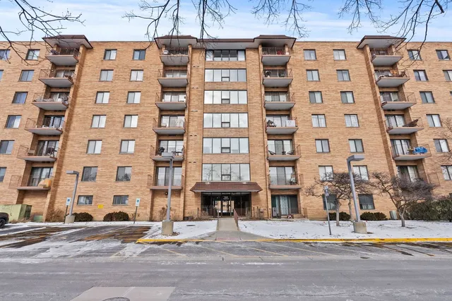 a front view of a building