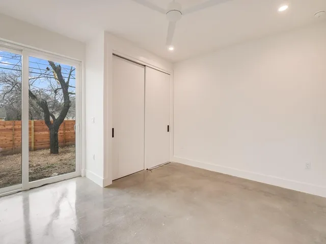 a view of an empty room