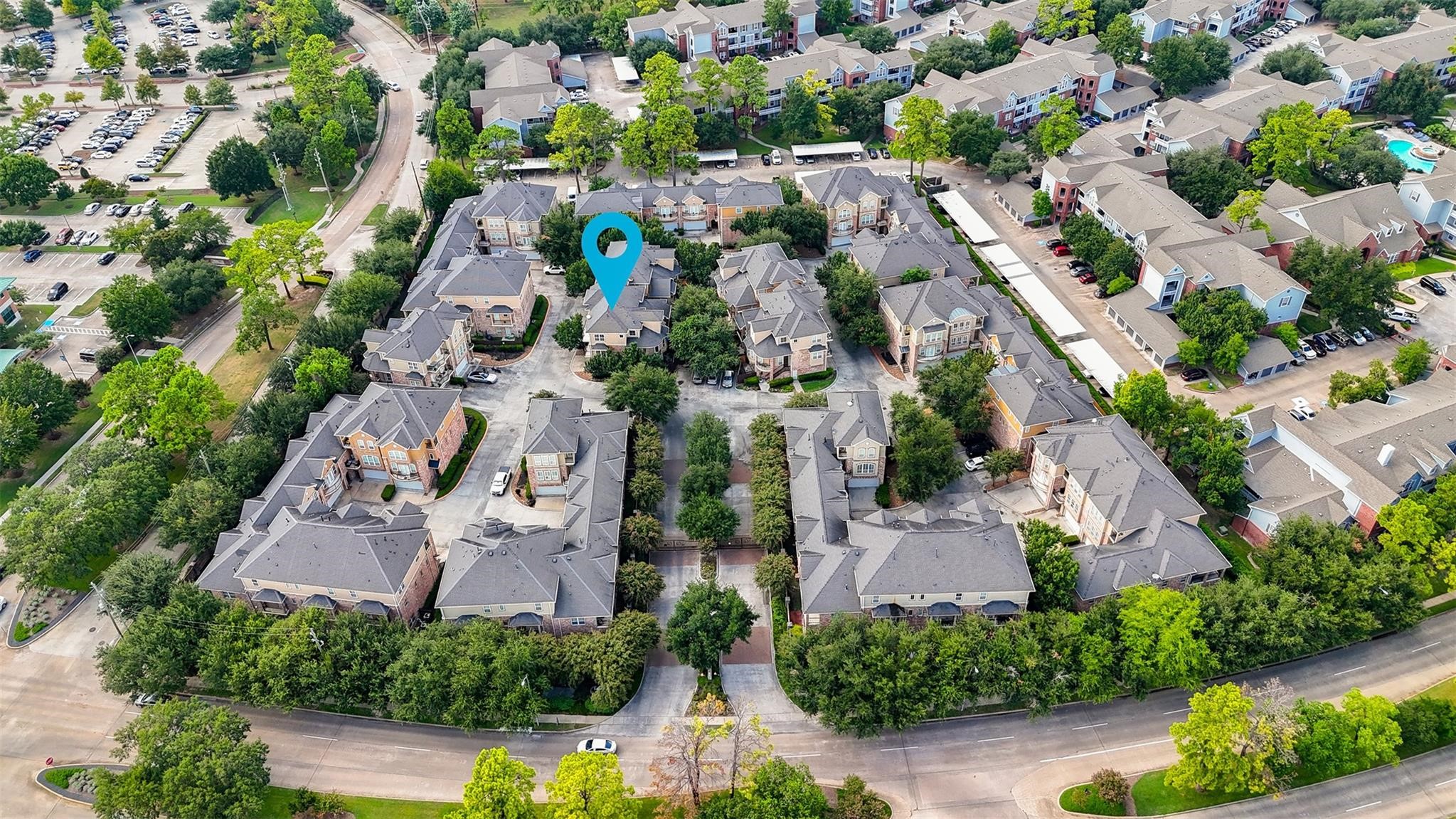 53 Versante Court Houston, TX 77070 - Photo 27 of 30 an aerial view of multiple house