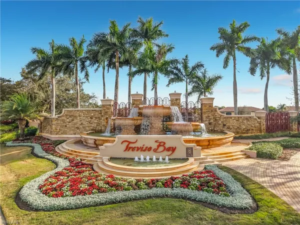 a view of a swimming pool with a garden