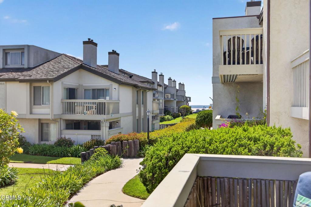 a house view with a garden space