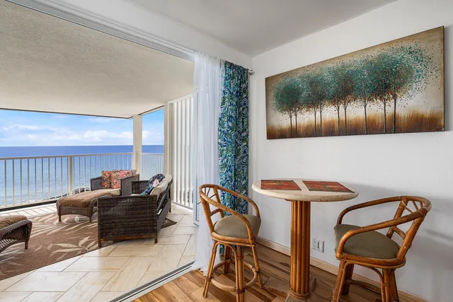 a outdoor space with furniture