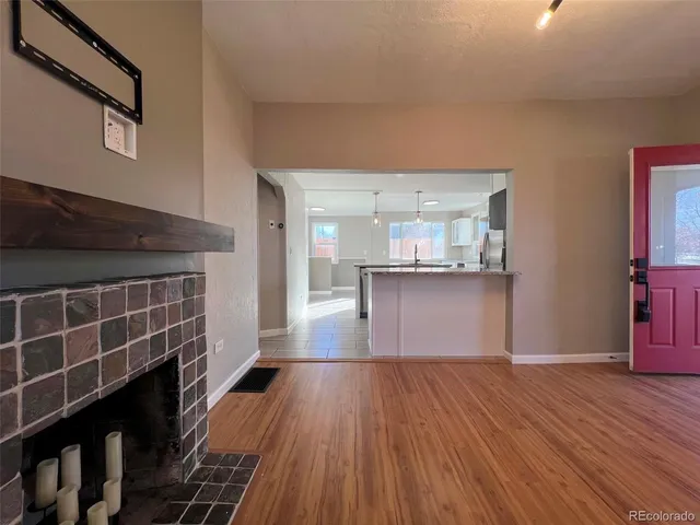 a view interior of a house and wooden floor