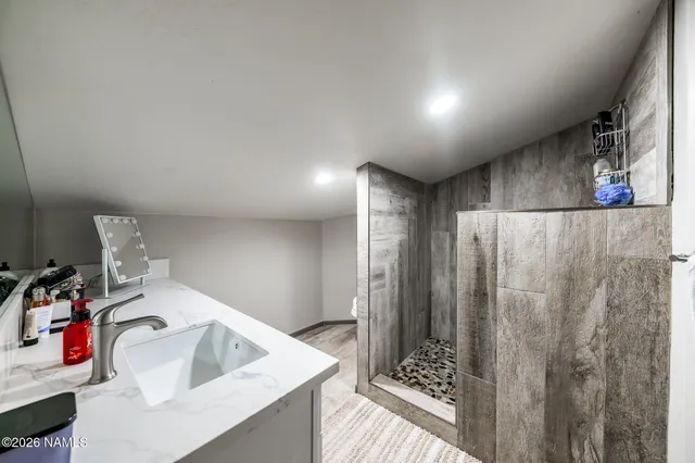 a view of outdoor space and deck