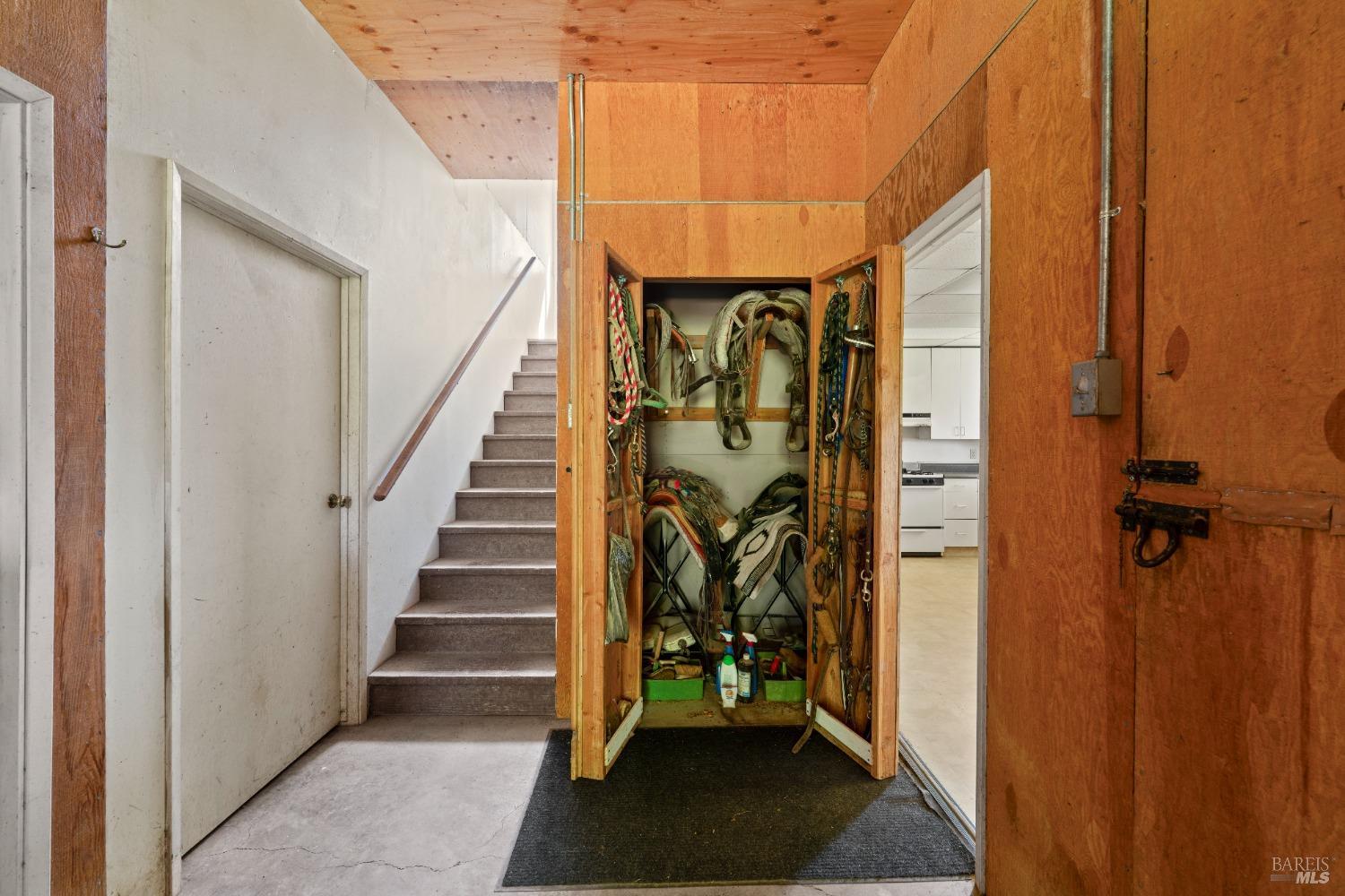 9655 Peachland Road Boonville, CA 95415 - Photo 34 of 40 a view of an entryway with wooden floor and a front door