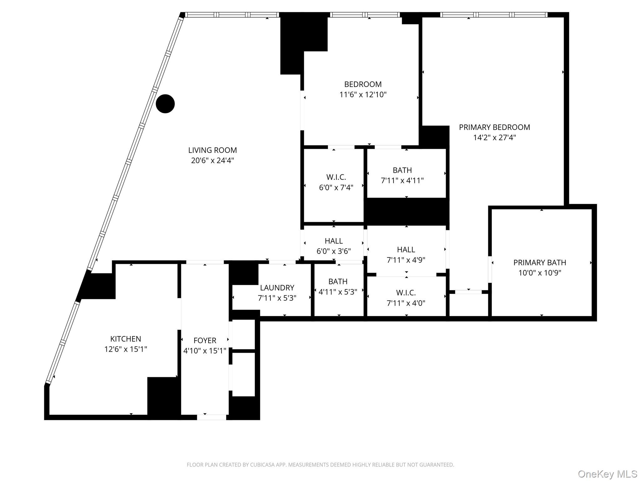 1 Renaissance Square, Unit V4E White Plains, NY 10601 - Photo 26 of 26 Floor Plan