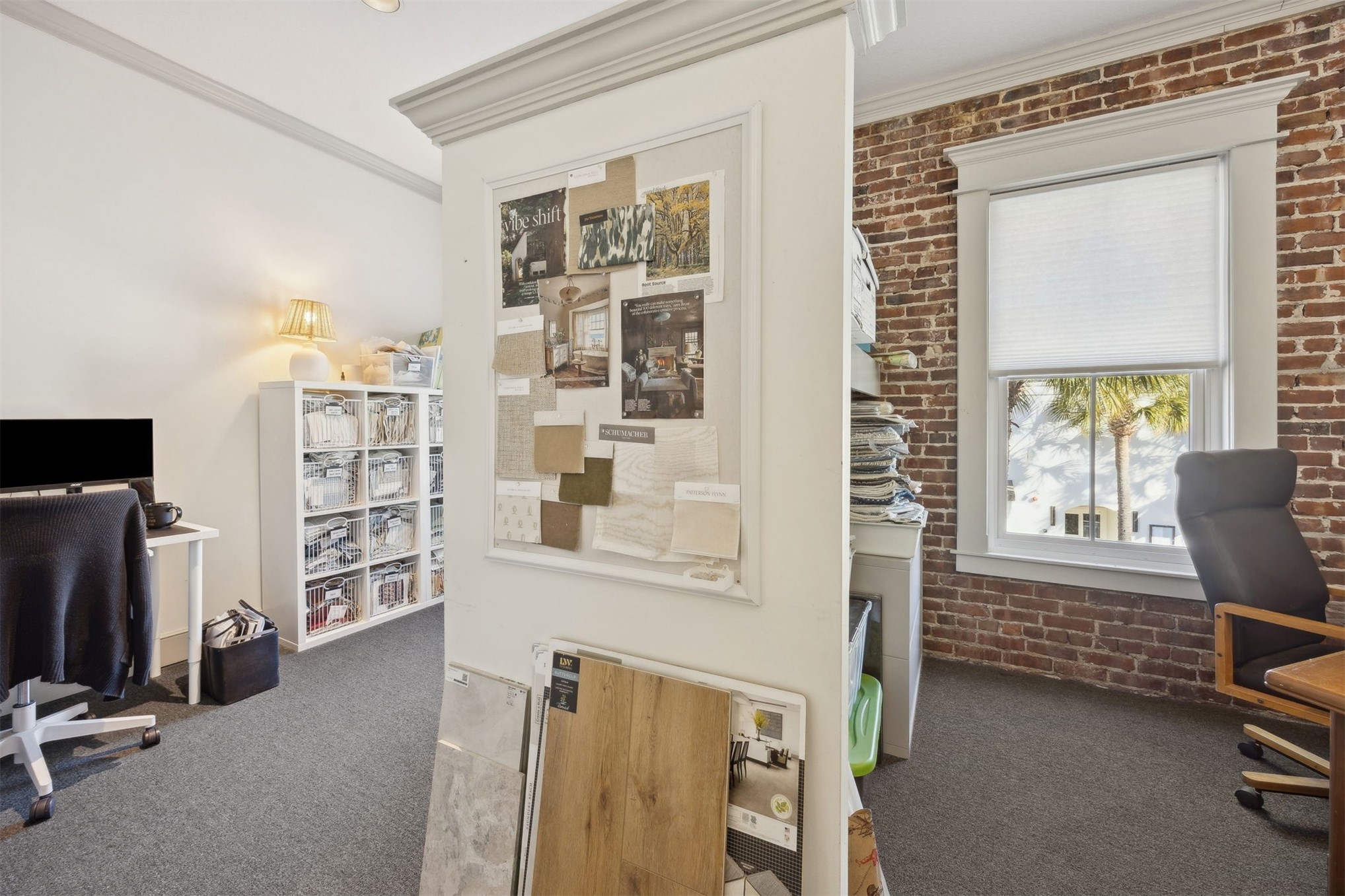 5 South 3rd Street Fernandina Beach, FL 32034 - Photo 12 of 32 Upstairs room 3 large divider creates shared work area. Both sides of the divider are office 3. Windows face 3rd
