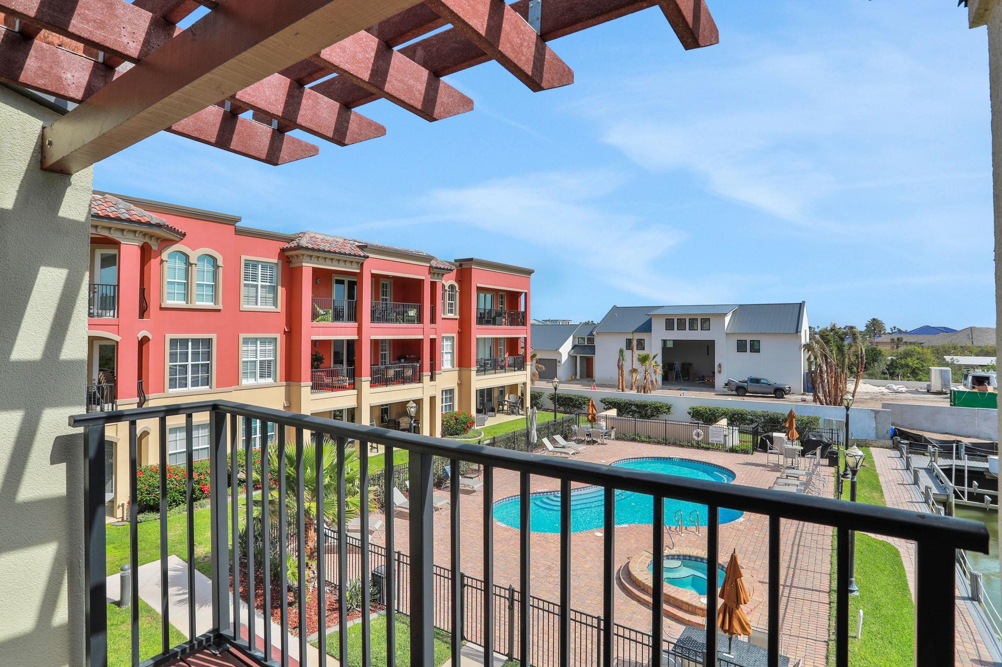 120 Sunset Harbor Way, Unit 202 St. Augustine, FL 32080 - Photo 35 of 50 a view of a brick building from a balcony