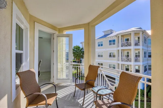 aerial view of a house with a garden