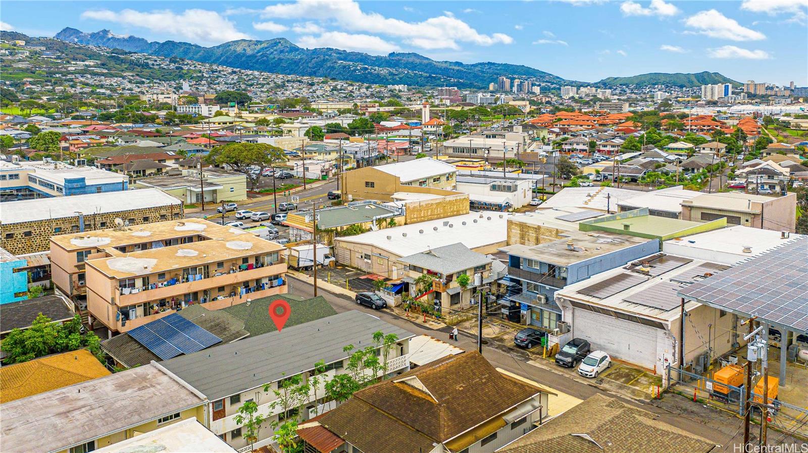 910 Factory Street Honolulu, HI 96819 - Photo 5 of 19 an aerial view of a city with lots of residential buildings