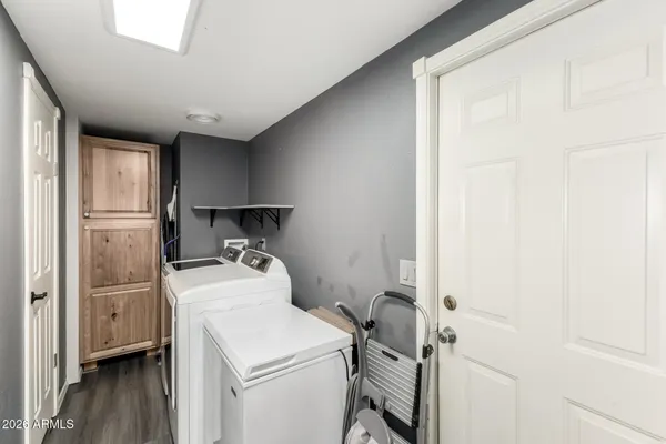 a room with storage and utility