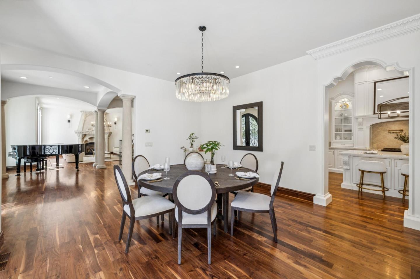 15253 Montalvo Road Saratoga, CA 95070 - Photo 18 of 107 a view of a dining room with furniture window and wooden floor