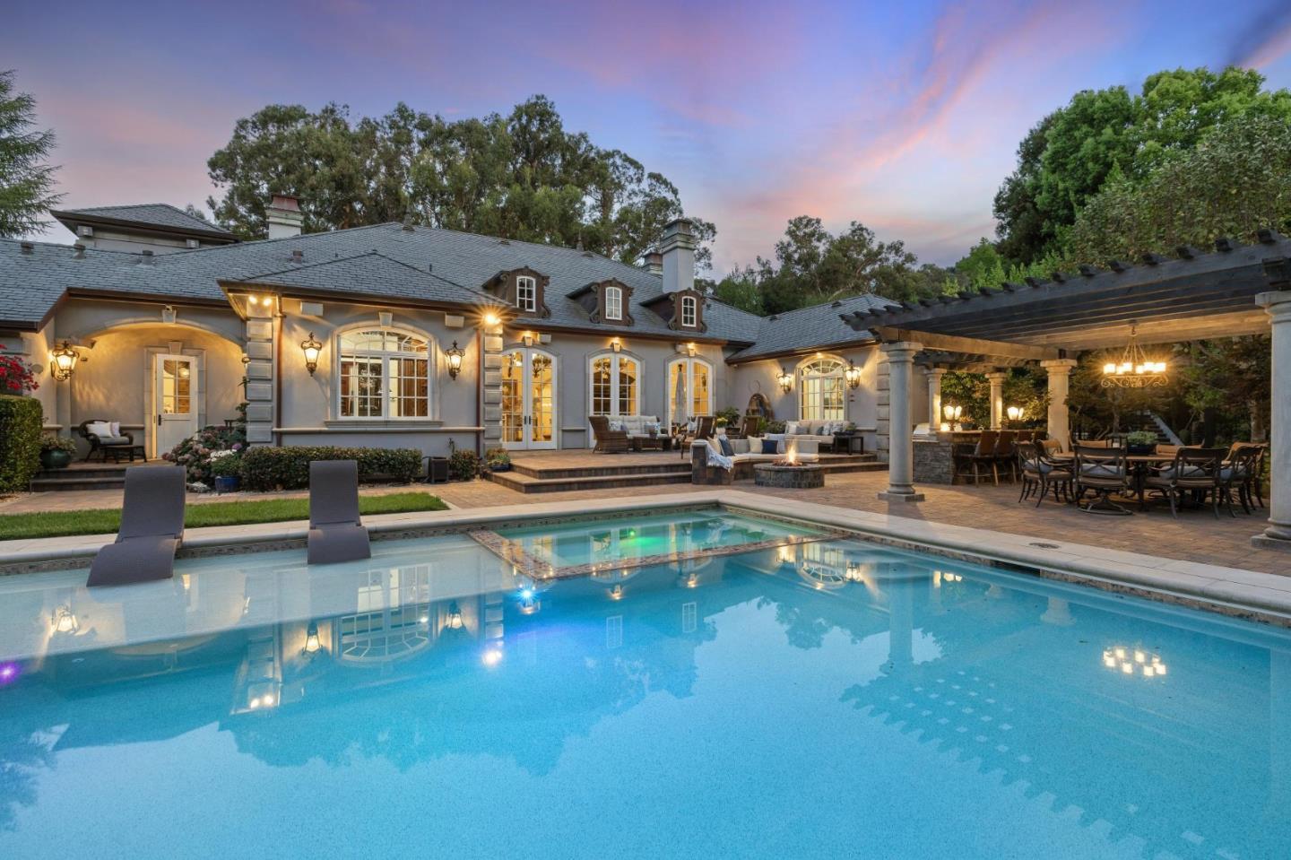 15253 Montalvo Road Saratoga, CA 95070 - Photo 5 of 107 a view of a swimming pool with outdoor seating