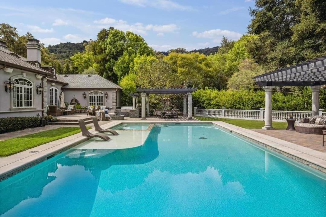 15253 Montalvo Road Saratoga, CA 95070 - Photo 79 of 104 a view of a house with swimming pool and sitting area