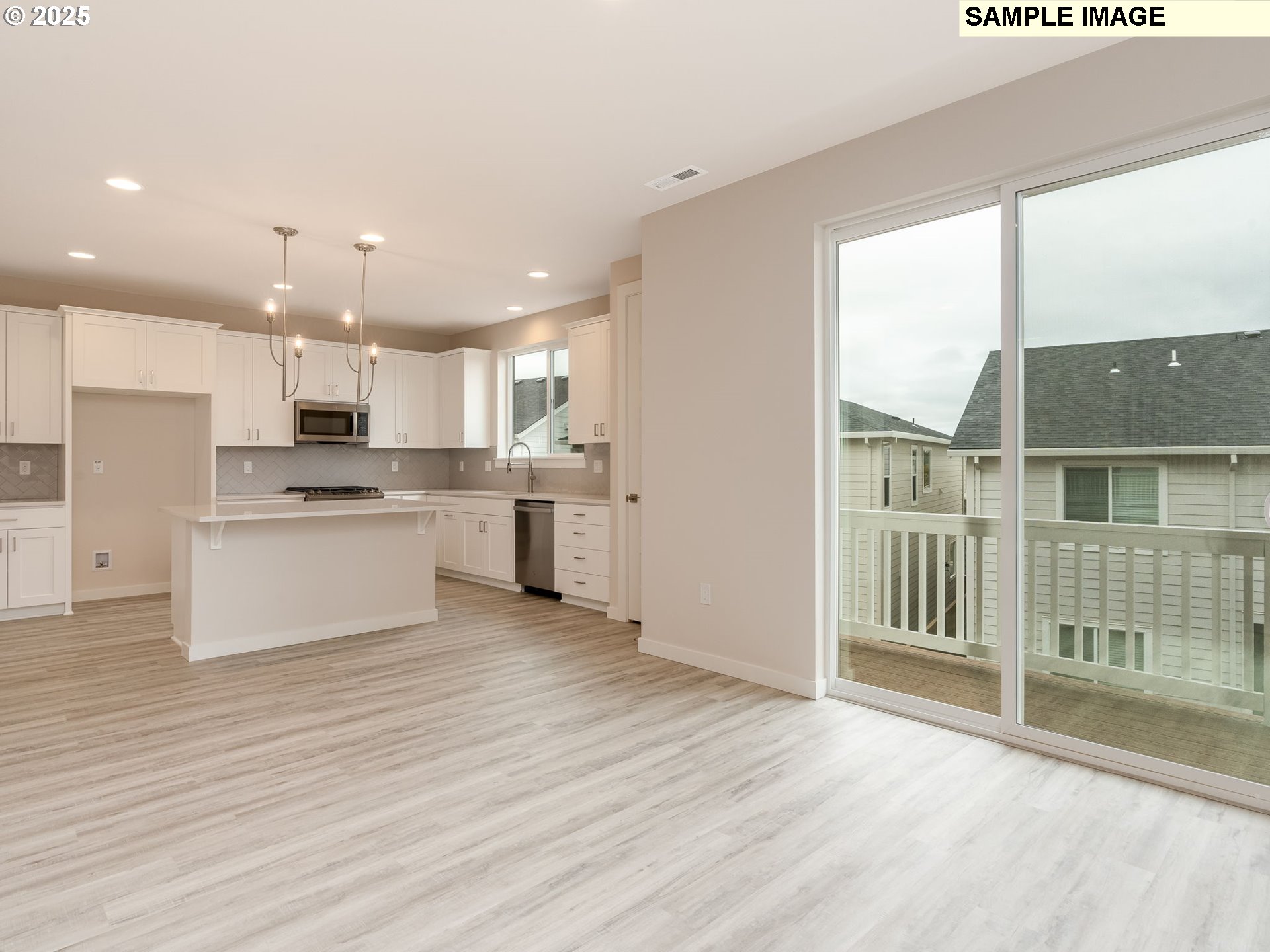 2111 Northeast Ridge Run Lane Estacada, OR 97023 - Photo 2 of 45 a view of kitchen with wooden floor