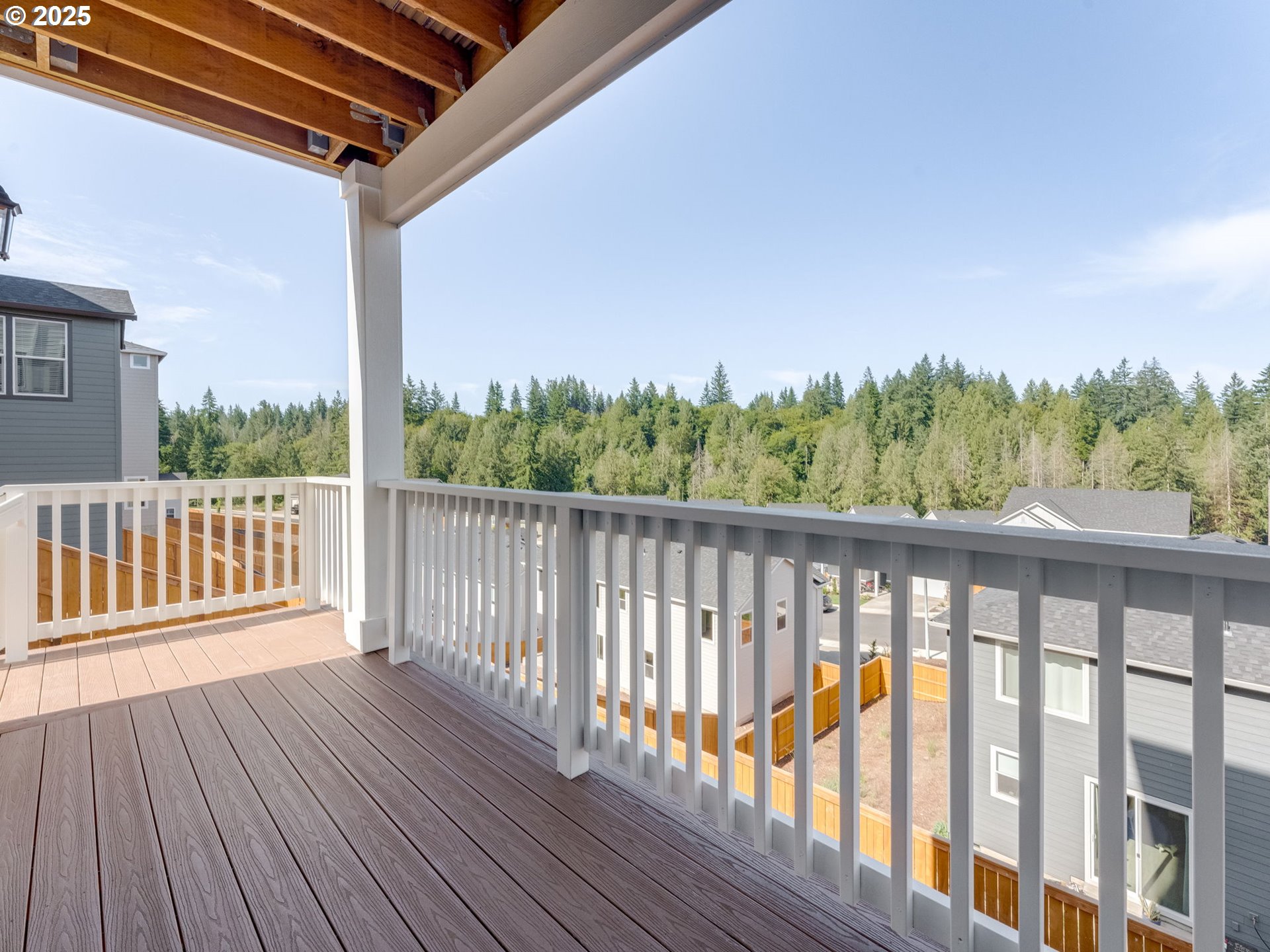 2111 Northeast Ridge Run Lane Estacada, OR 97023 - Photo 44 of 45 a balcony with wooden floor and outdoor space