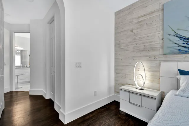 a bathroom with a sink double vanity and shower