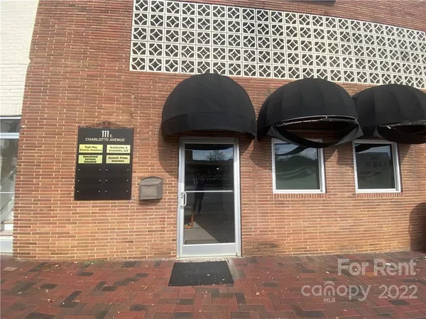 a front view of a building