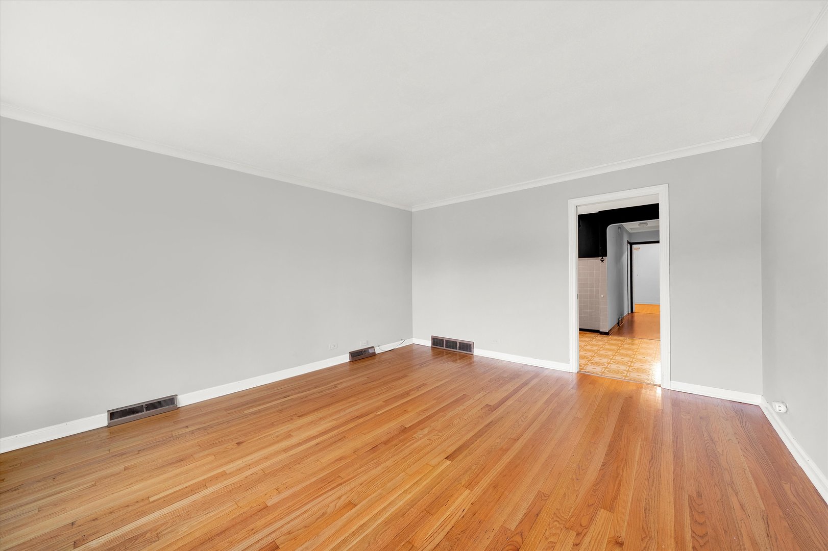 3933 West 58th Street Chicago, IL 60629 - Photo 5 of 32 a big room with wooden floor and natural light