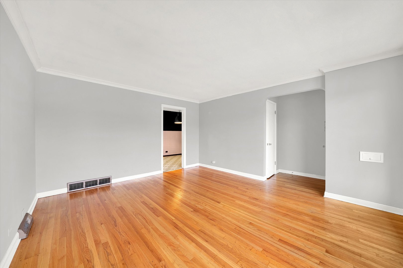 3933 West 58th Street Chicago, IL 60629 - Photo 6 of 32 a view of empty room with wooden floor