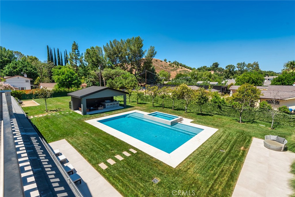 23650 Long Valley Road Hidden Hills, CA 91302 - Photo 50 of 57 a view of a backyard with sitting area