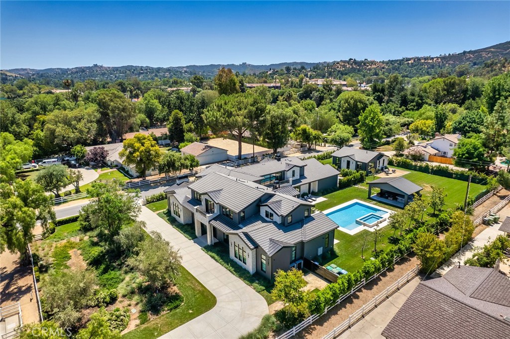 23650 Long Valley Road Hidden Hills, CA 91302 - Photo 56 of 57 an aerial view of a house with a yard