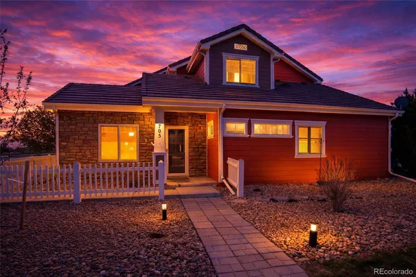 a front view of a house