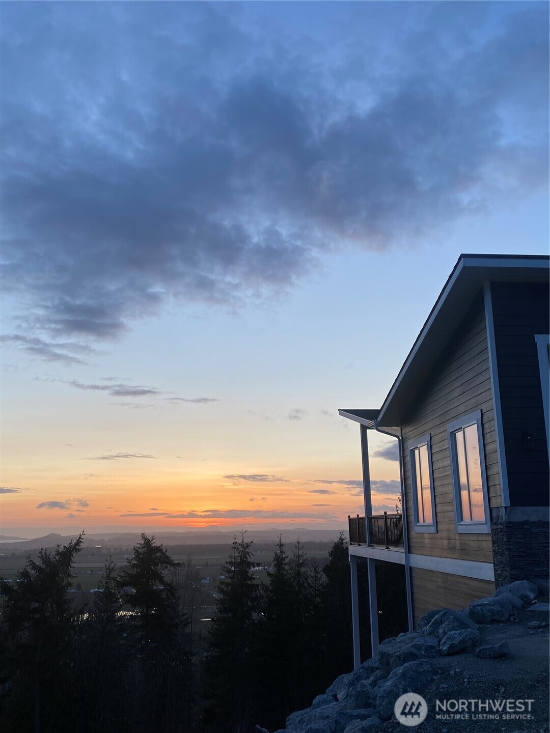20555 Benson Ridge Mount Vernon, WA 98274 - Photo 35 of 40 a view of roof deck with furniture and city view