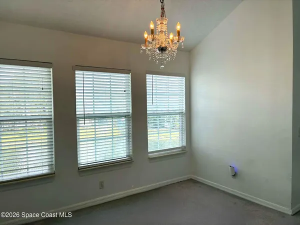 a view of a livingroom with a chandelier