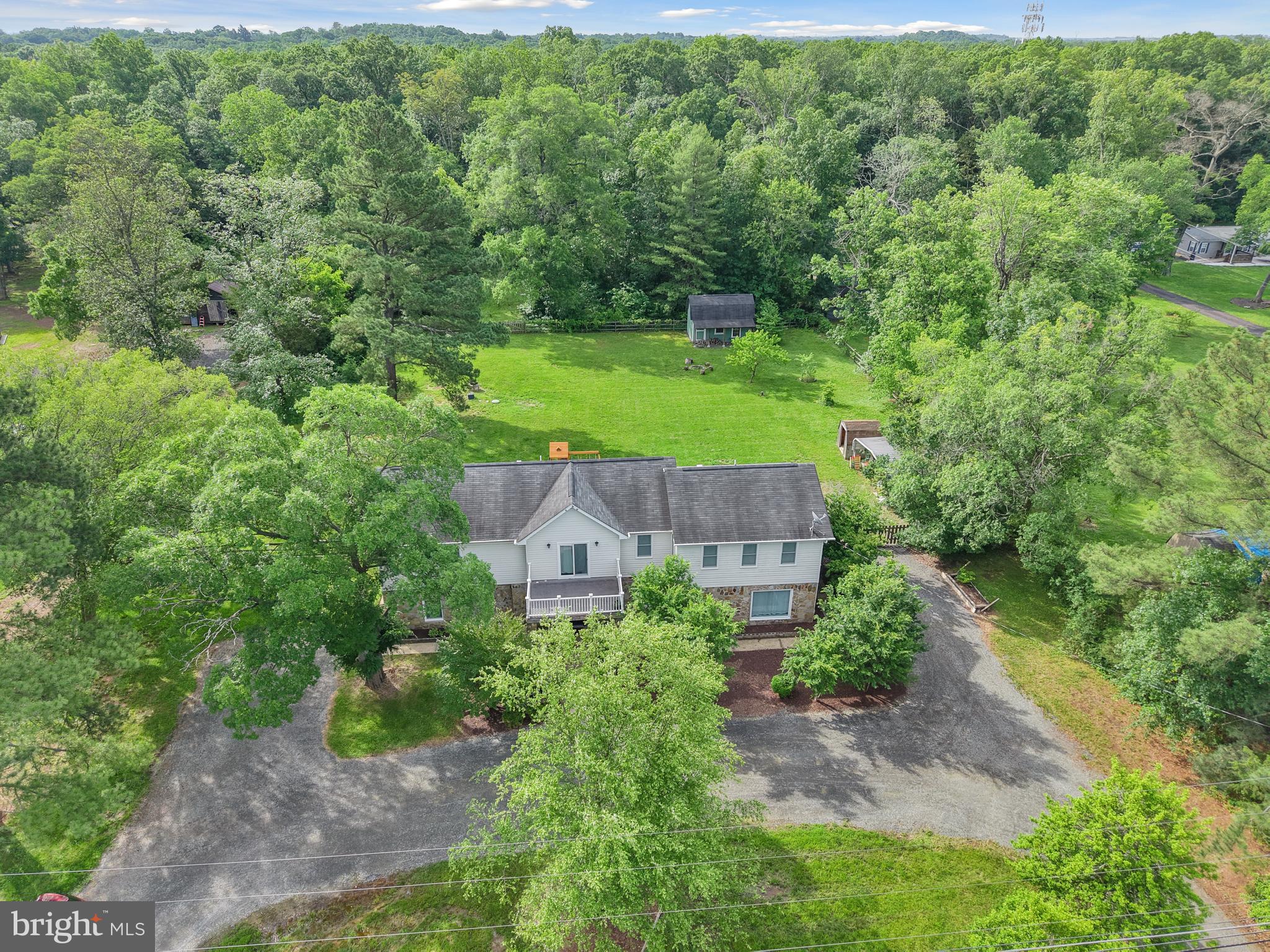 7103 Catlett Road Bealeton, VA 22712 - Photo 3 of 42 an aerial view of a house with a yard