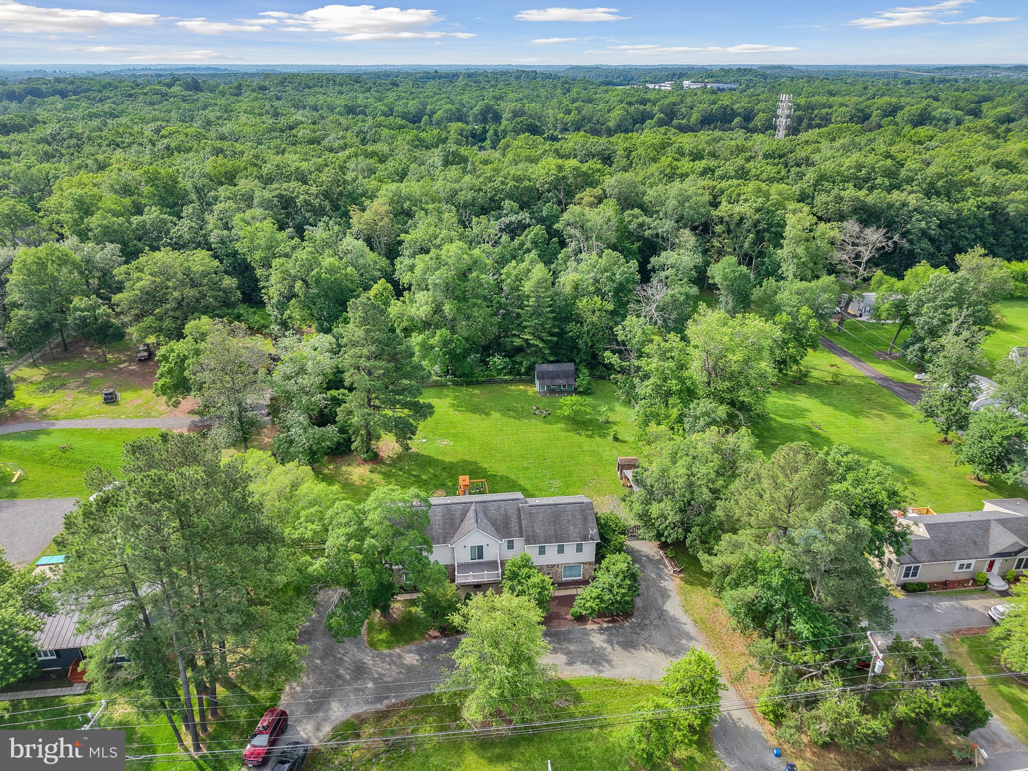7103 Catlett Road Bealeton, VA 22712 - Photo 39 of 42 an aerial view of a house with a yard