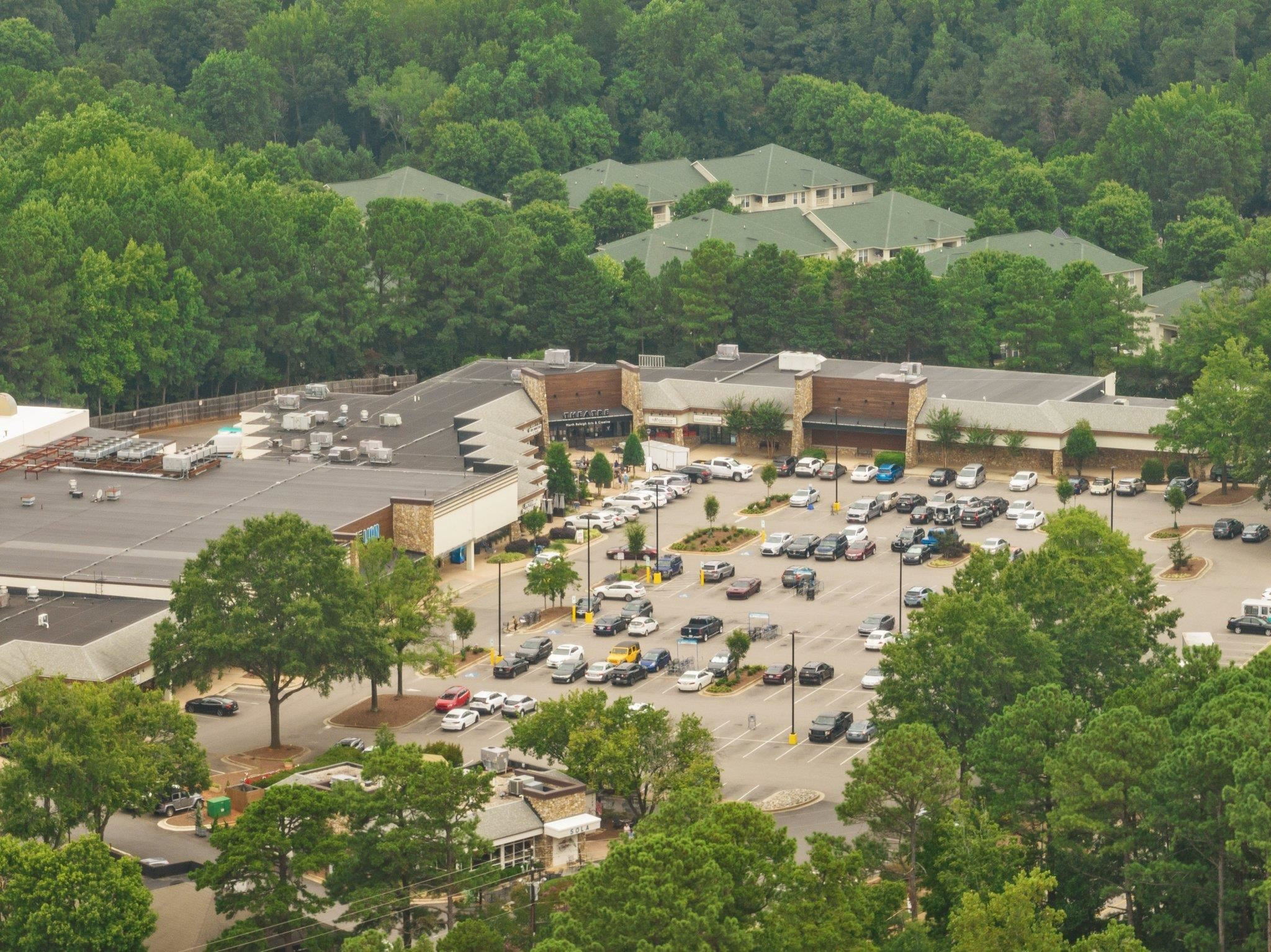 7321 Ridge Grove Court Raleigh, NC 27615 - Photo 29 of 33 Aerial View of Greystone Shopping Center within walking distance having Restaurants, Grocery Store, Pharmacy, and Coffee Shop. Aerial View