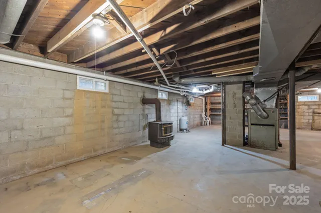 a view of water heater room