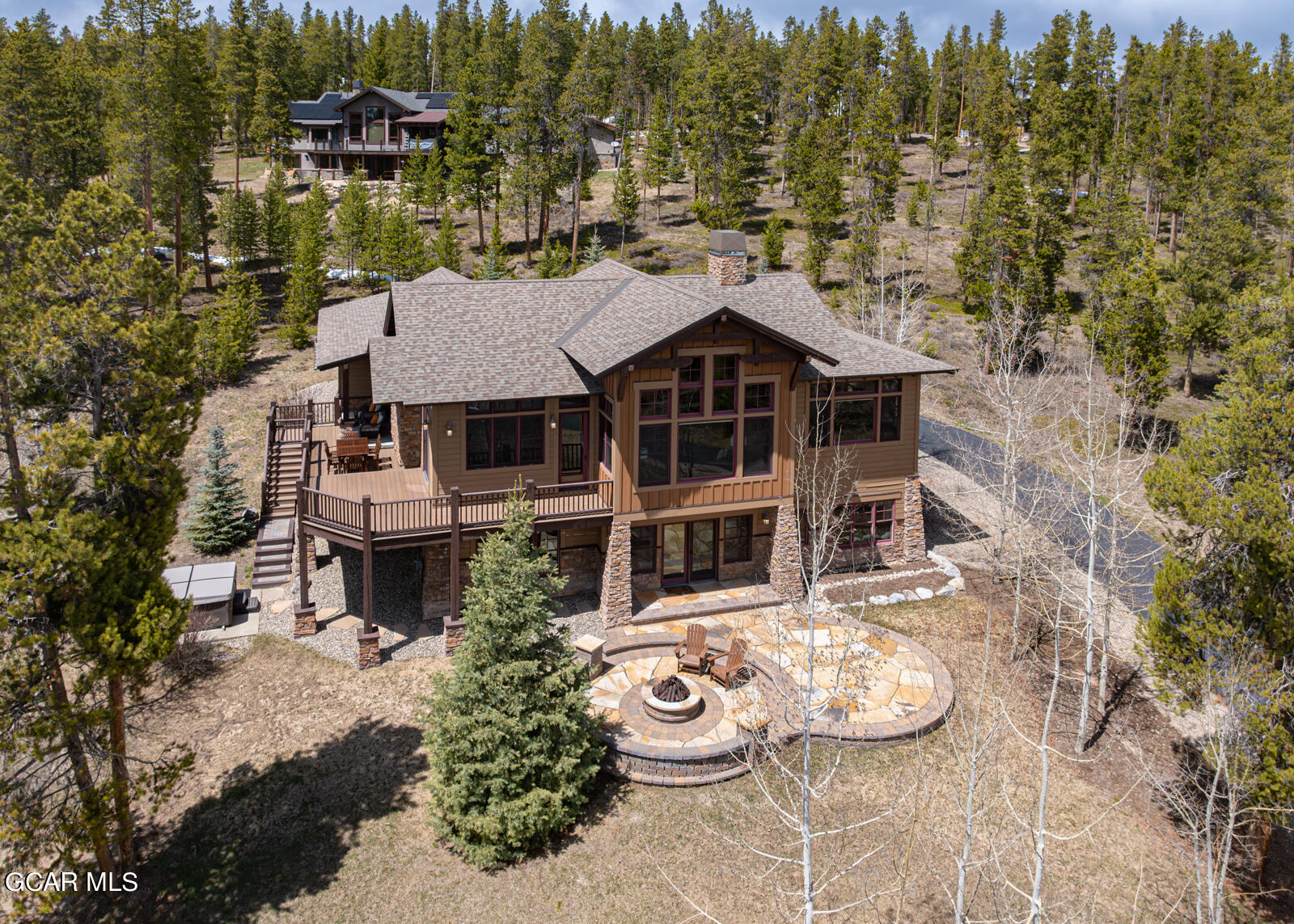 40 Golf Course Circle Tabernash, CO 80478 - Photo 53 of 57 aerial view of a house with table and chairs