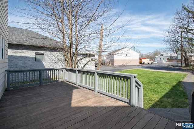 a view of wooden deck