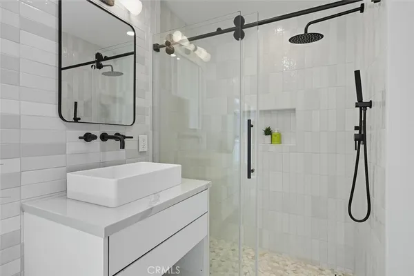 a view of a terrace with furniture