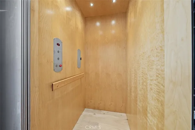 a view of hallway with stairs