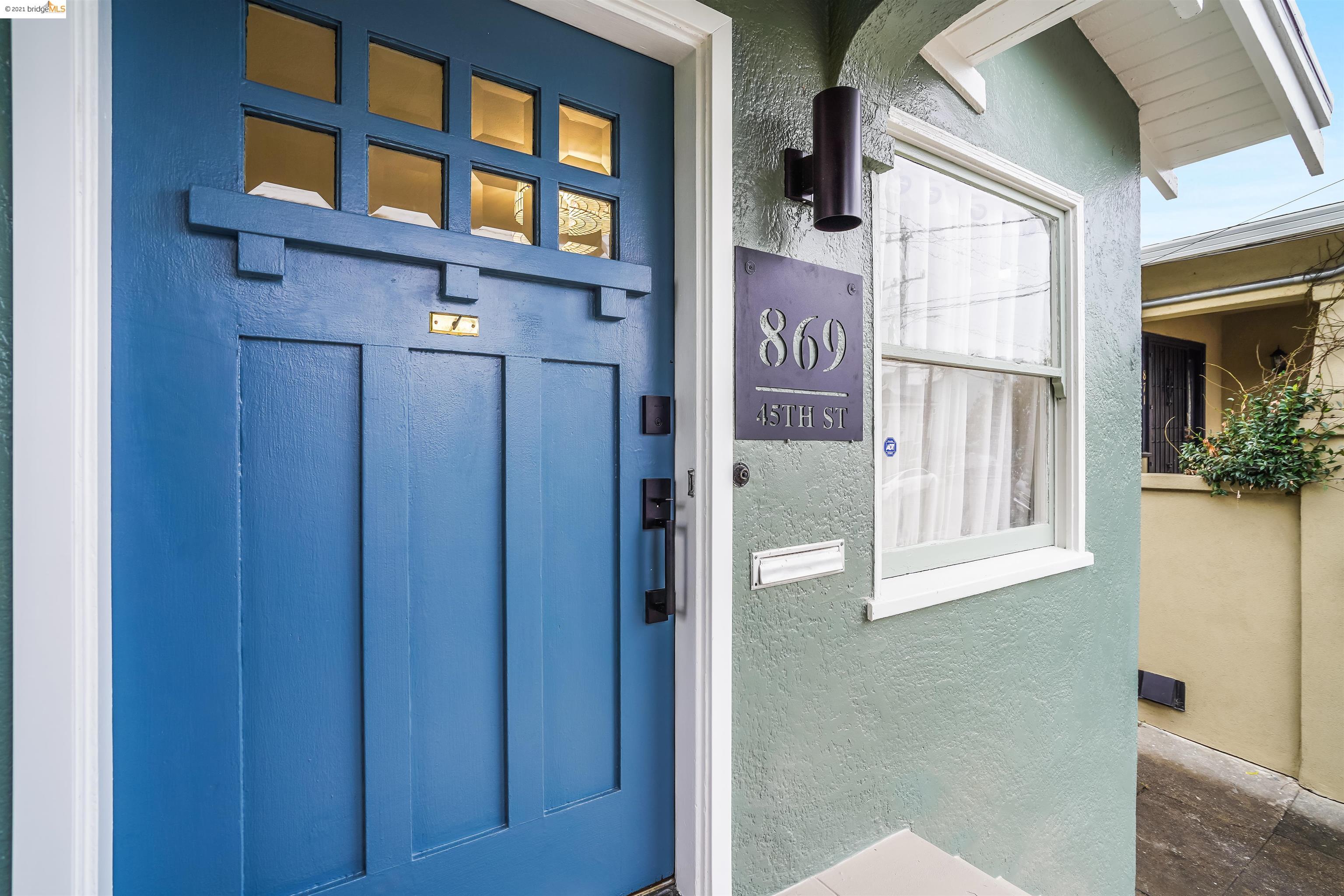 869 45th Street Oakland, CA 94608 - Photo 1 of 1 a view of an entryway of house and front door