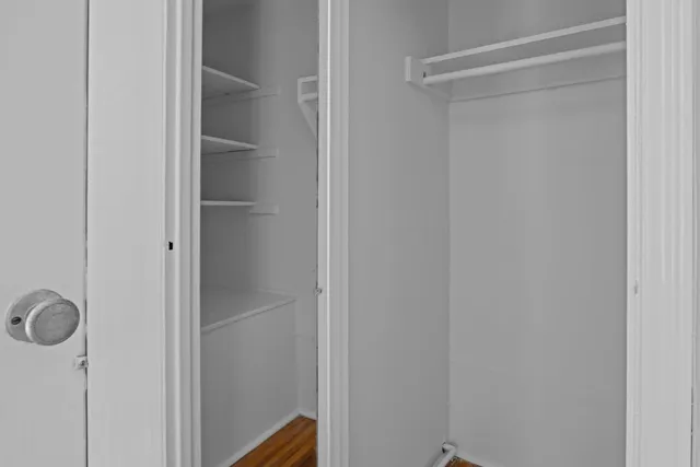 a view of closet area