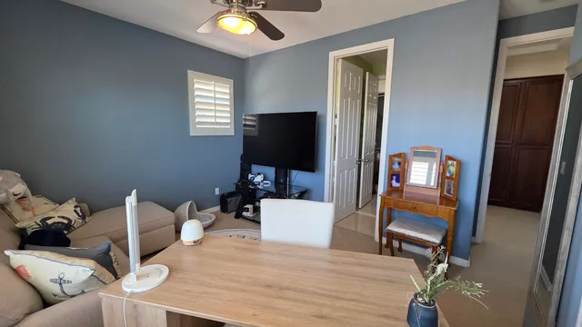 a house view with a outdoor space