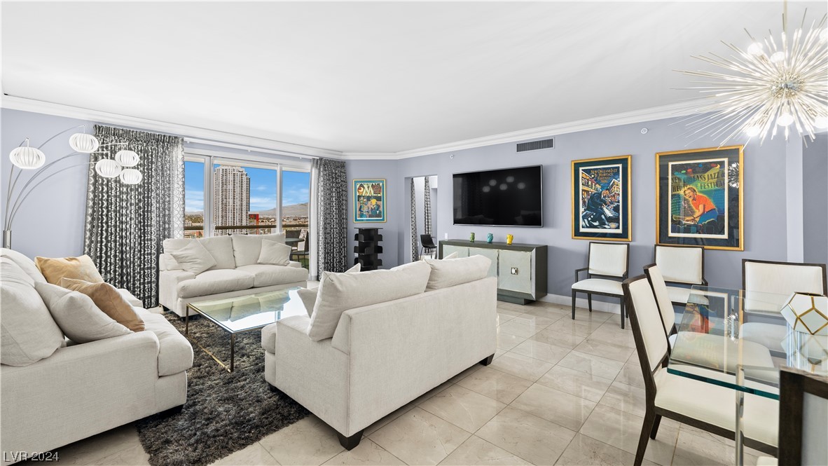 2777 Paradise Road, Unit 1503 Las Vegas, NV 89109 - Photo 2 of 78 Living Room / Formal Dining Room